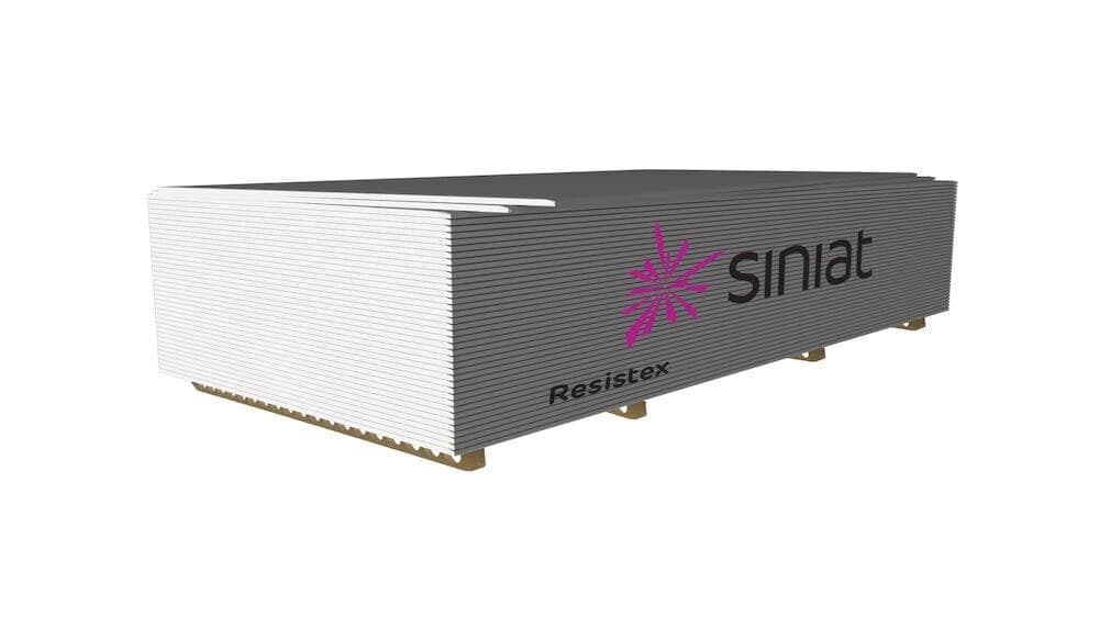 Placa gips carton Resistex 1200x2000x12,5 (palet 58 buc)