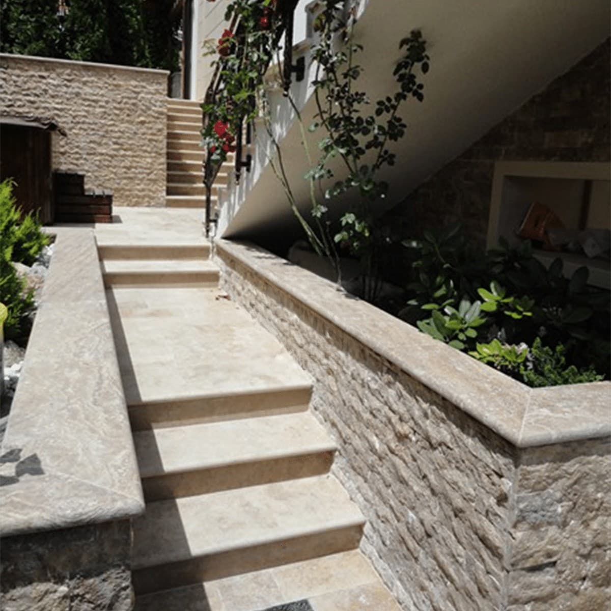 Placaj Travertin Noce Scapitat 7.5 x LL x 2.1 cm — imagine 3