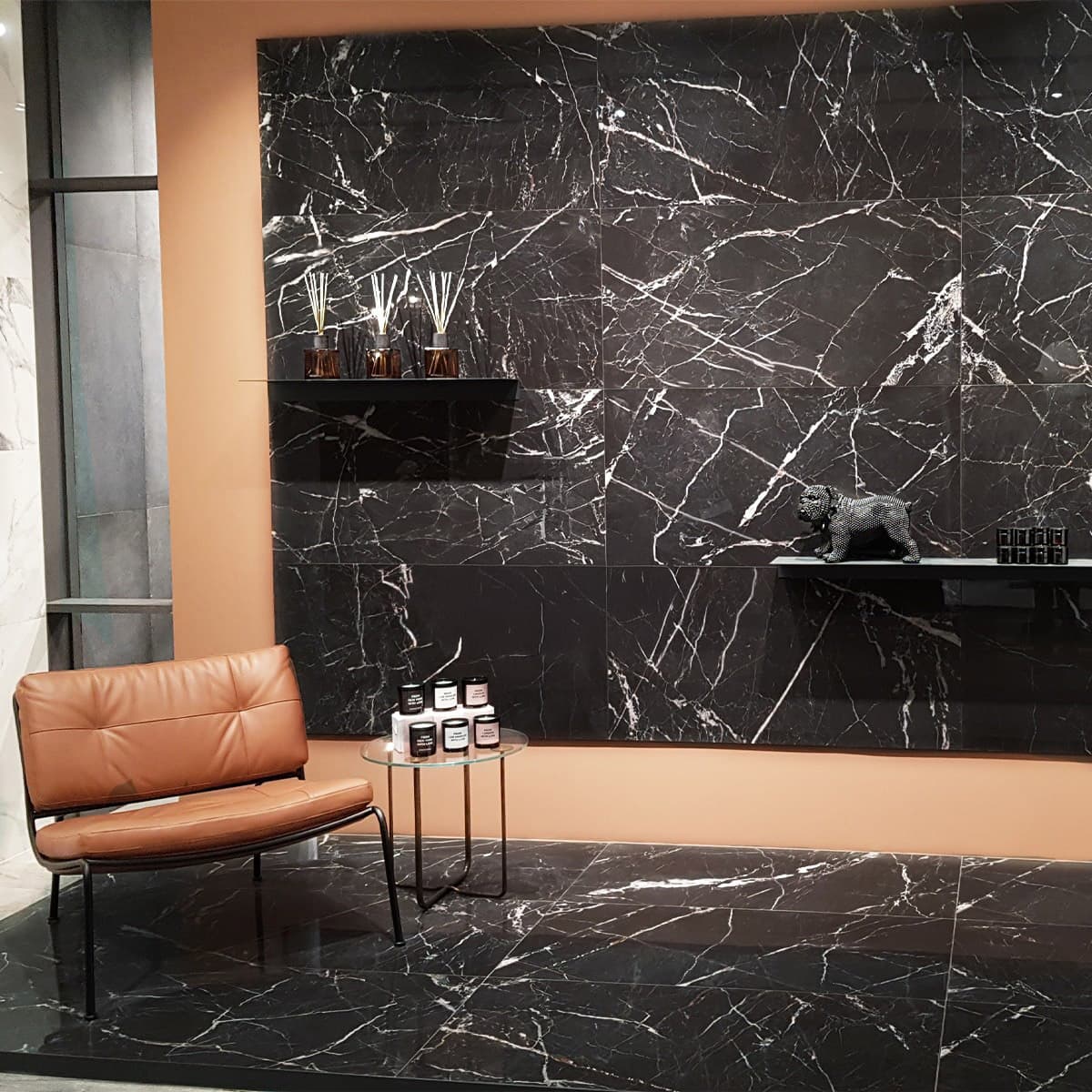 Placi Marmura Nero Marquina Lustruit 30 x 60 x 2 cm
