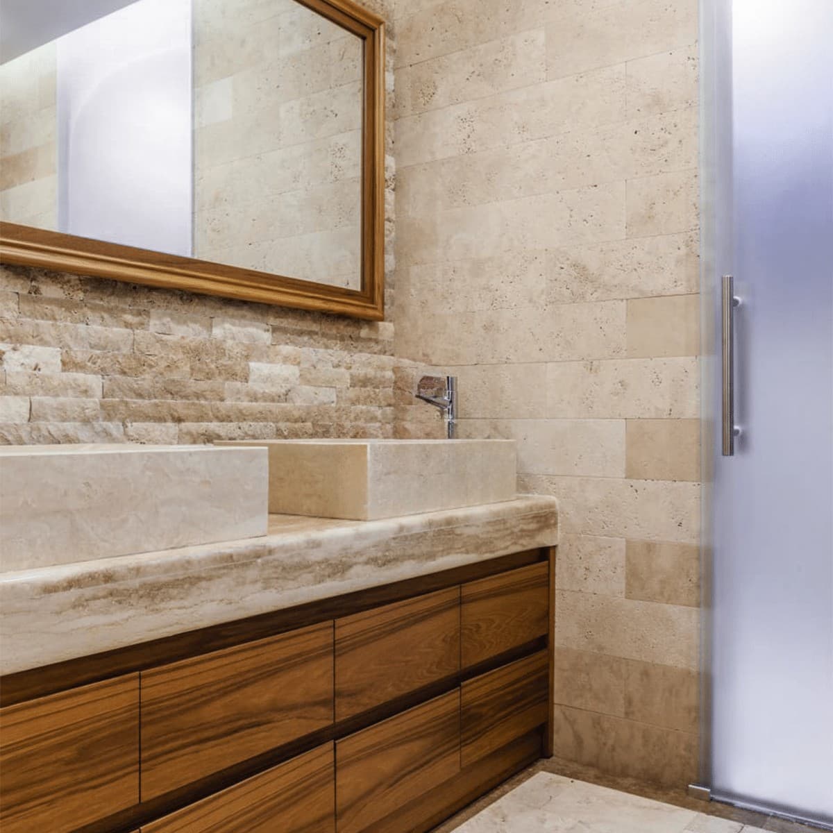 Placi Travertin Classic Periat 10 x LL x 1 cm — imagine 4