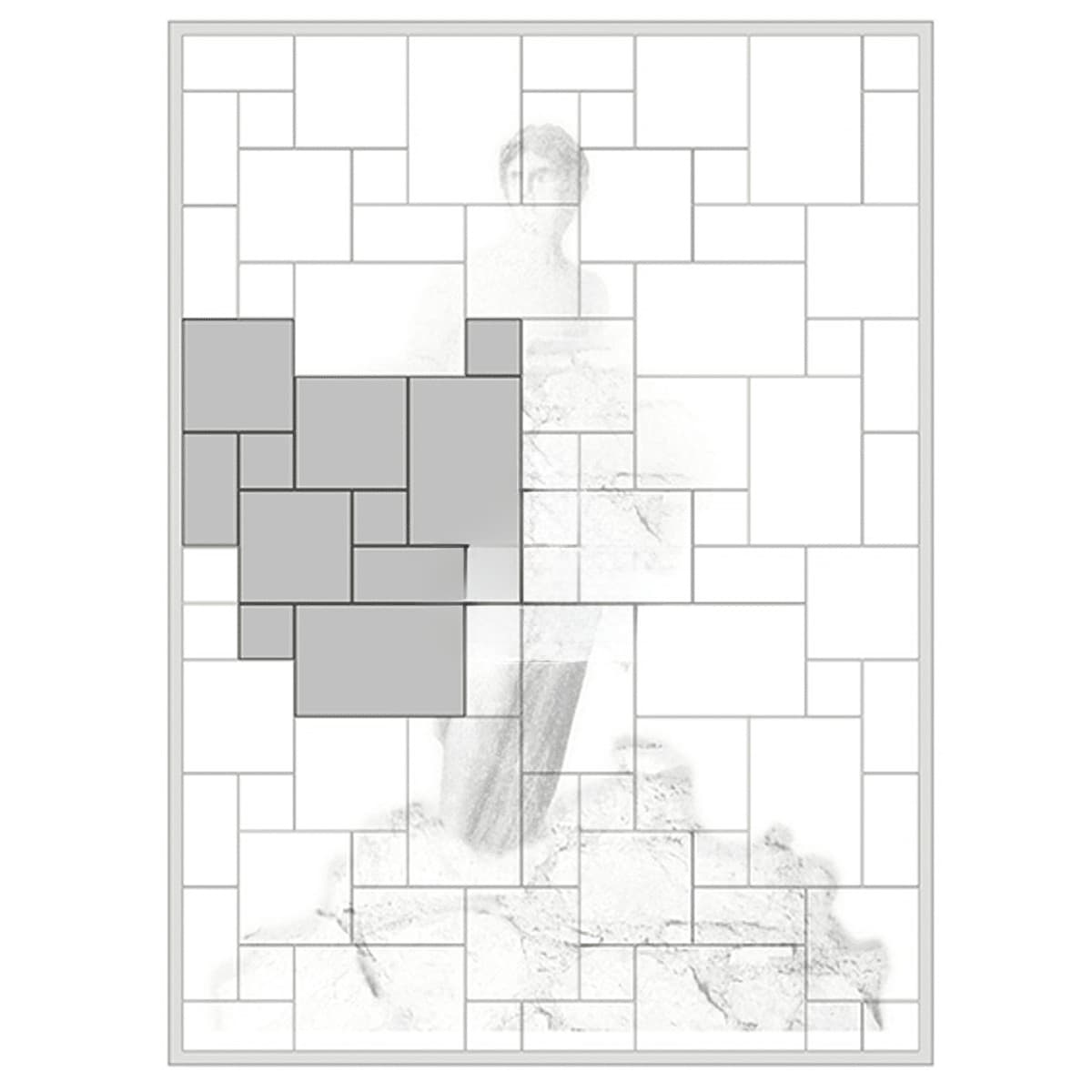 Placi Travertin Mix Slefuit Chituit Pattern Set x 1.2 cm — imagine 3