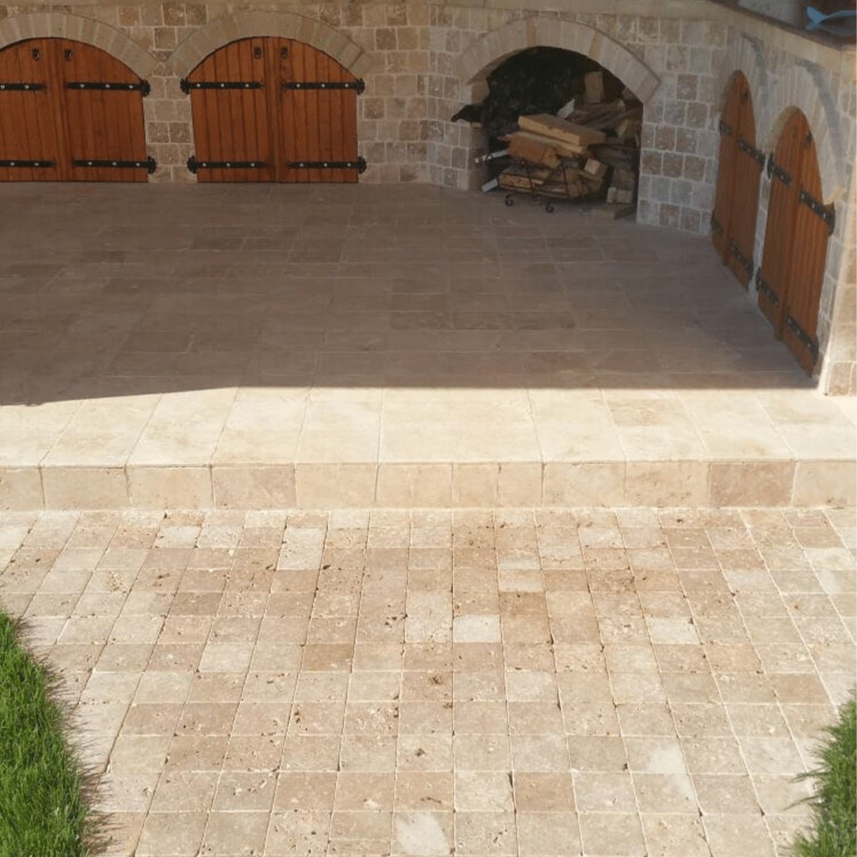 Placi Travertin Noce Rustic Antichizat 10 x 10 x 1 cm — imagine 4