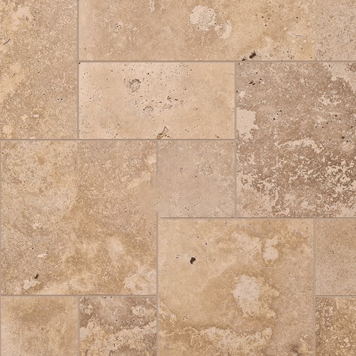 Placi Travertin Nocino Periat Pattern Set x 1.2 cm