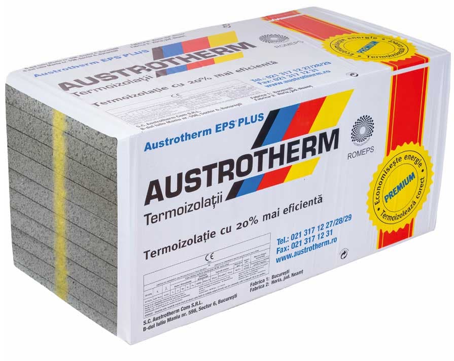 Polistiren expandat Austrotherm EPS100 – A100 AF PLUS (Grafitat) — imagine 1