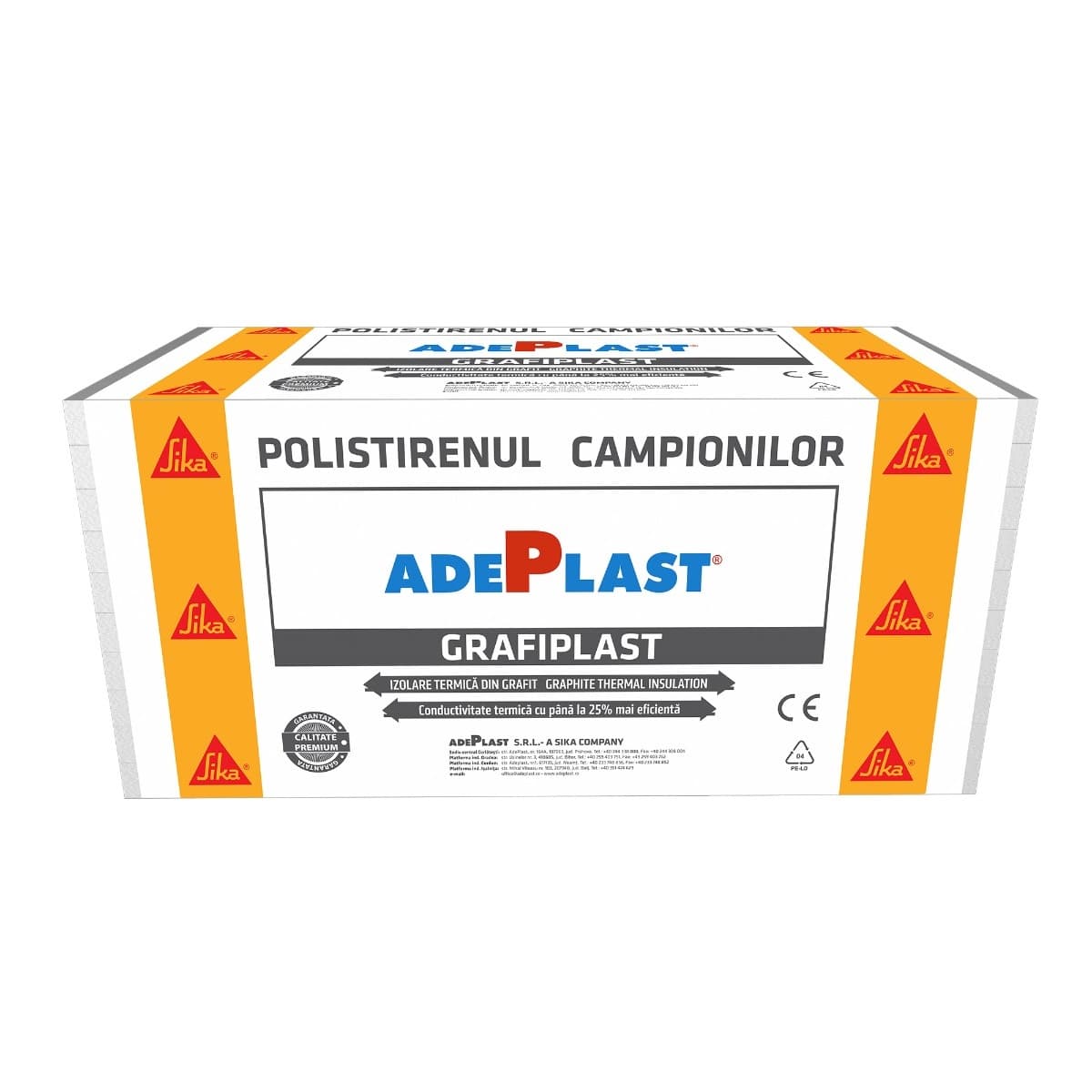Polistiren expandat pentru fatada, Adeplast EPS 100 grafitat, 10 cm