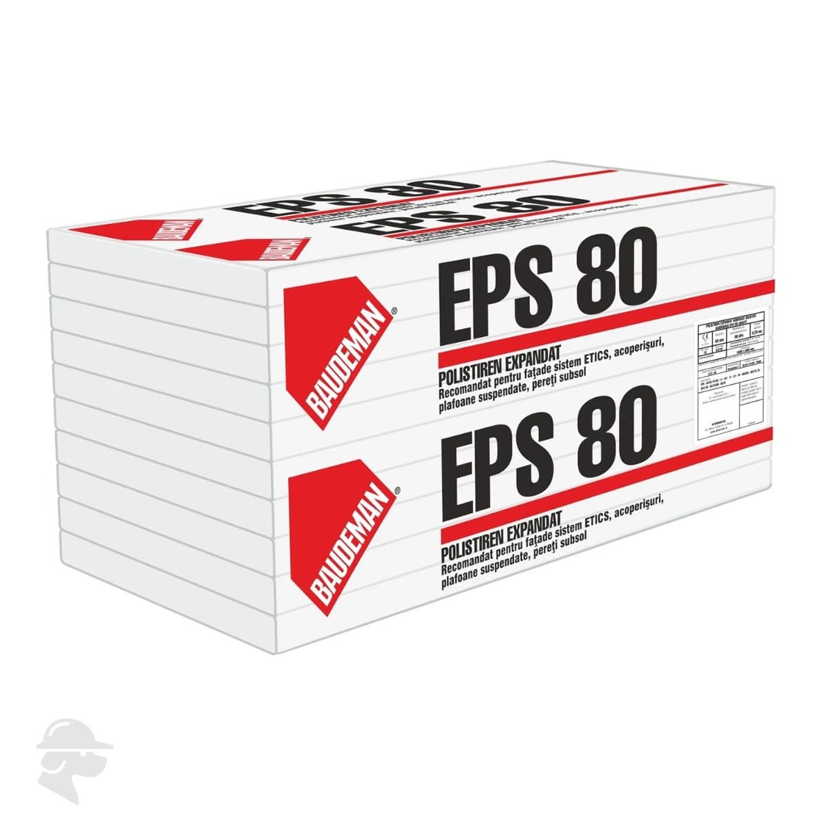 Polistiren expandat pentru fatada, Baudeman EPS 80, 10 cm