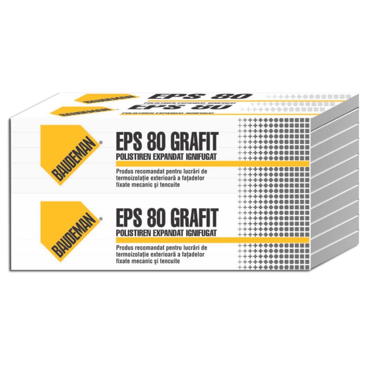 Polistiren expandat pentru fatada, Baudeman EPS 80 grafitat, 5 cm