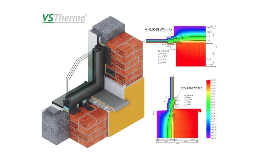 Profil de geam termoizolant VSThermo, 63x45x1180mm — imagine 4