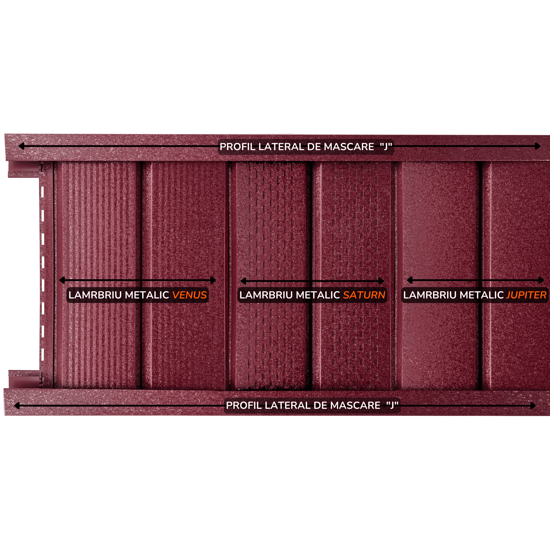 Profil lateral de mascare J, TPS, Hi-Mat, 0,50 mm — imagine 3