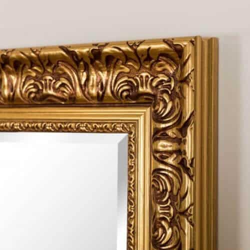 Rama decor aurie cu model floral DL 9351 — imagine 2