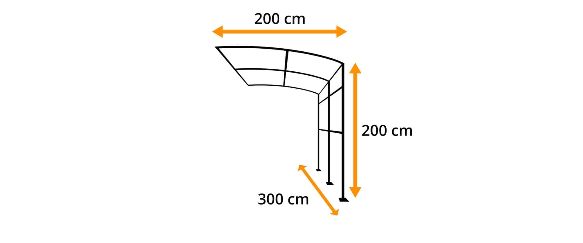 Semi-arcada home garden Fast Metal — imagine 3