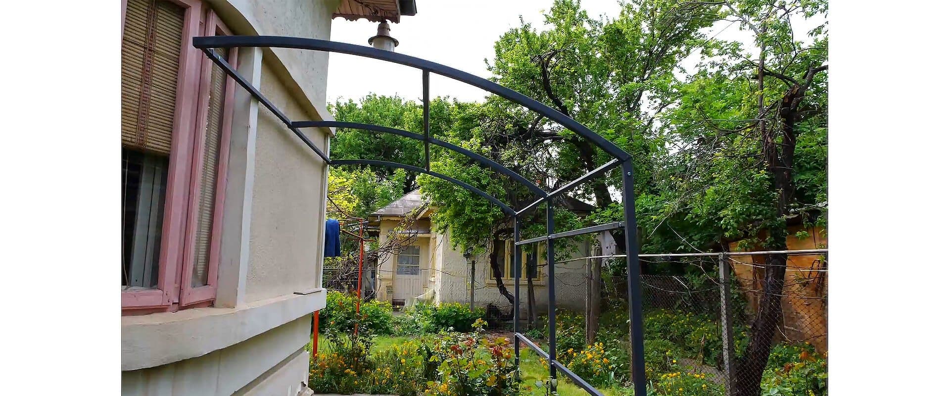 Semi-arcada home garden Fast Metal