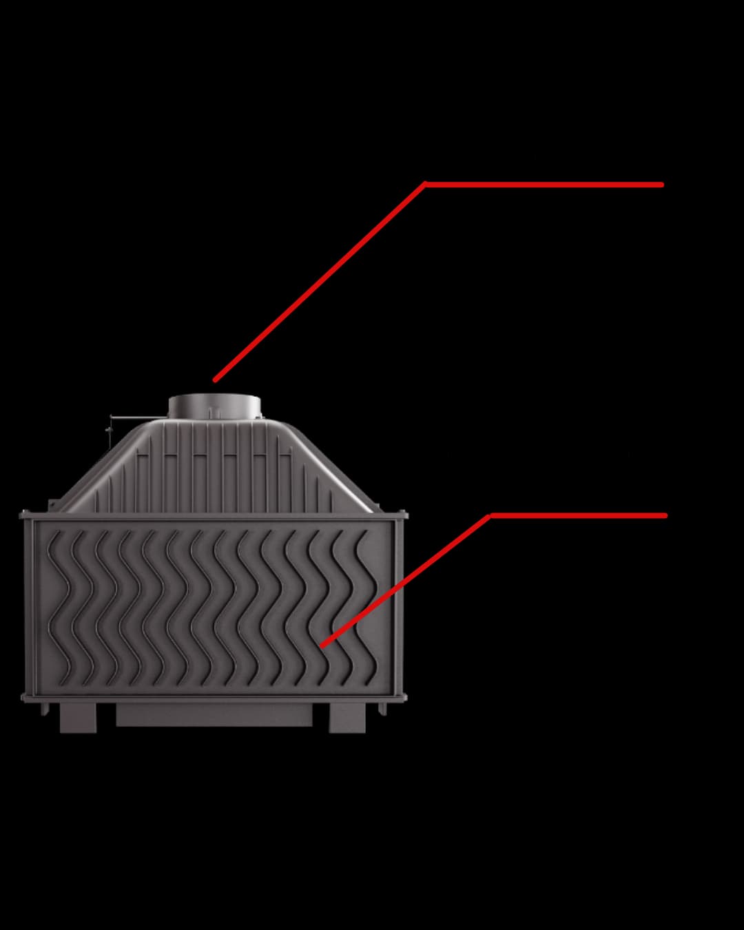 Șemineu Kawmet W16 ECO 13,5 kW Kaminhorn — imagine 2