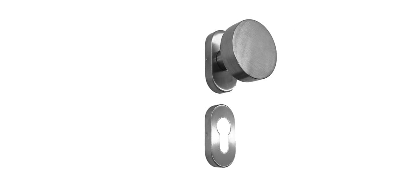 Set manere inox satinat #REZISTENT,  tip bila cu arc, Premium — imagine 1