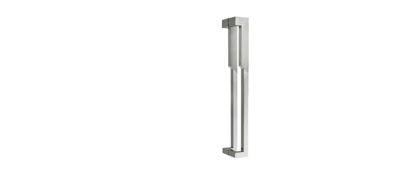 Set manere #REZISTENT inox satinat, 38x25mm, Premium — imagine 1