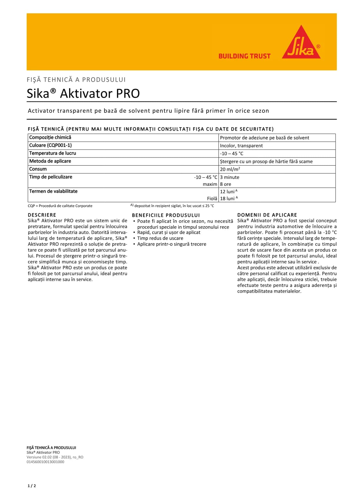 Sika® Aktivator PRO
