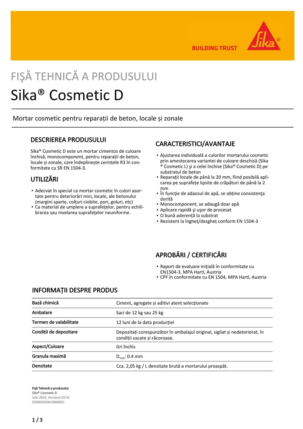 Sika® Cosmetic D