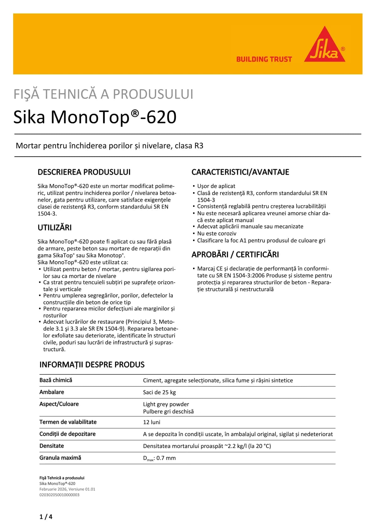 Sika MonoTop®-620