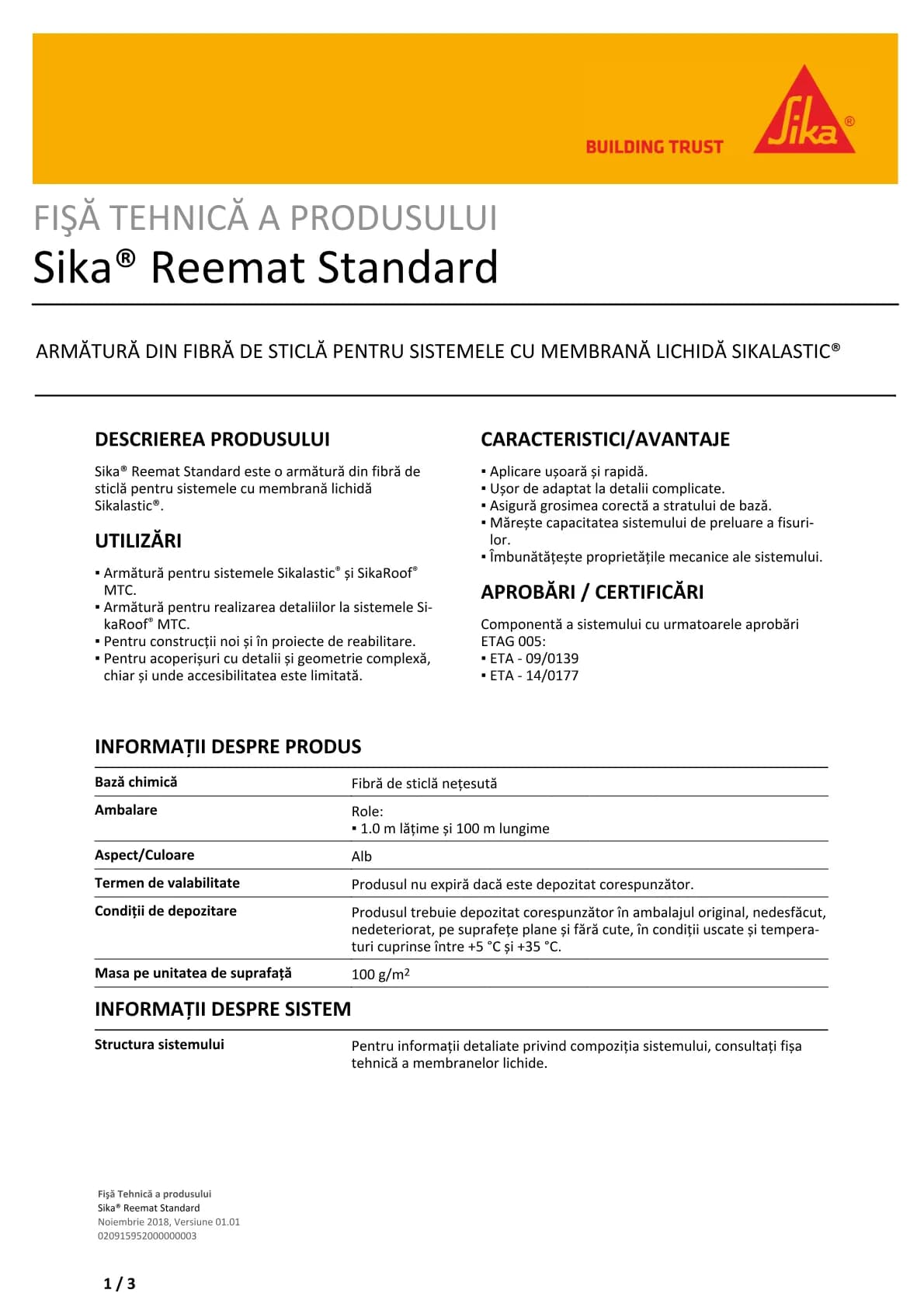 Sika® Reemat Standard