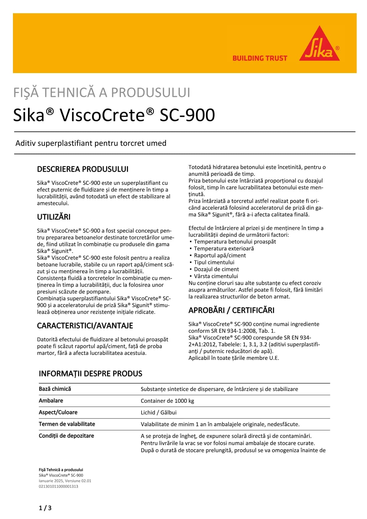 Sika® ViscoCrete® SC-900