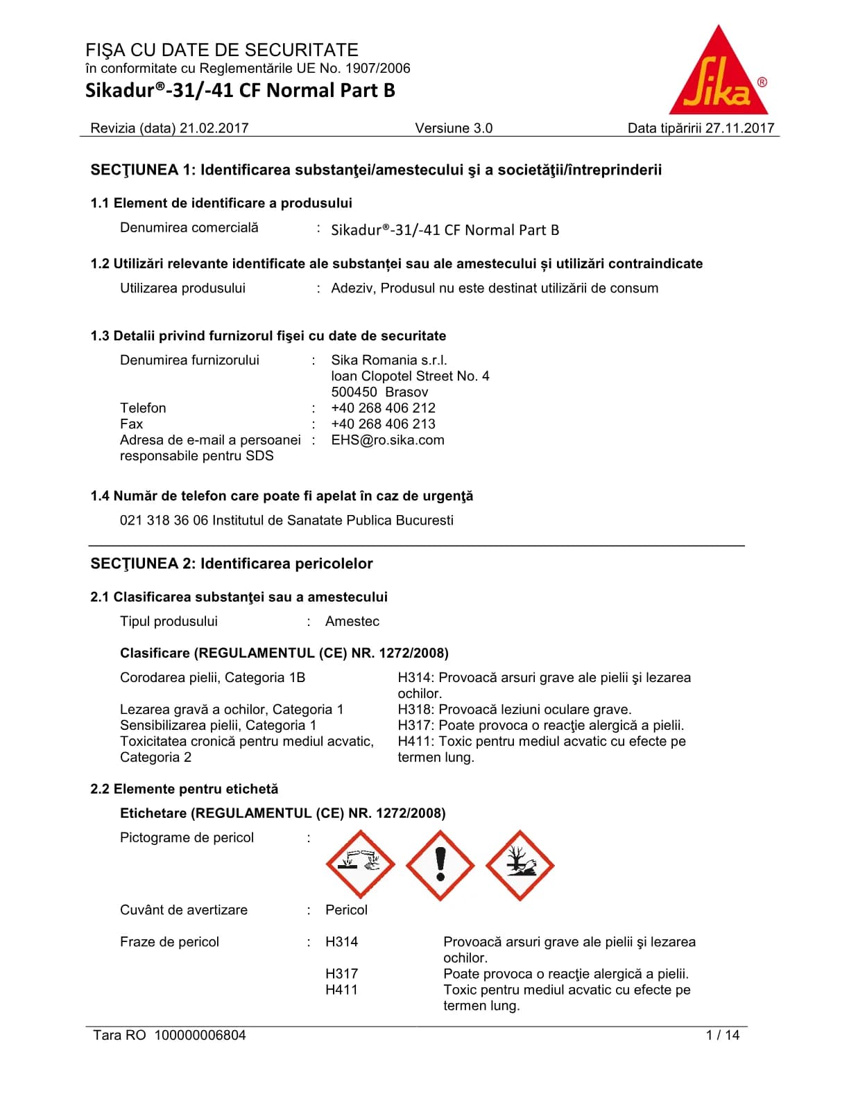 Sikadur®-31 CF Normal