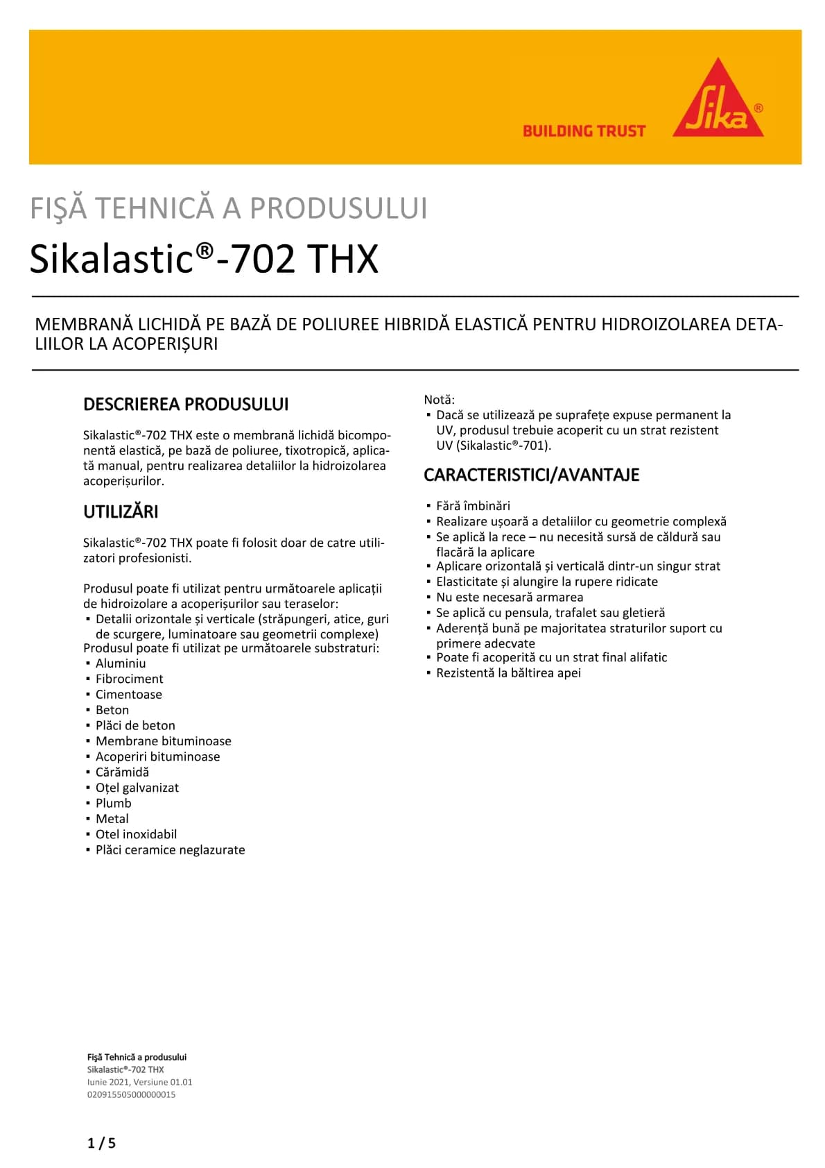 Sikalastic®-702 THX