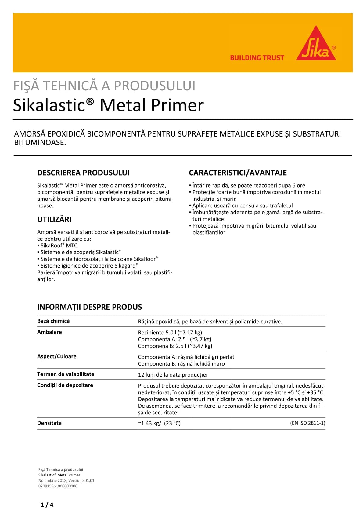 Sikalastic® Metal Primer