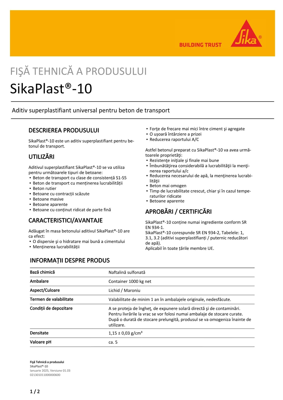 SikaPlast®-10