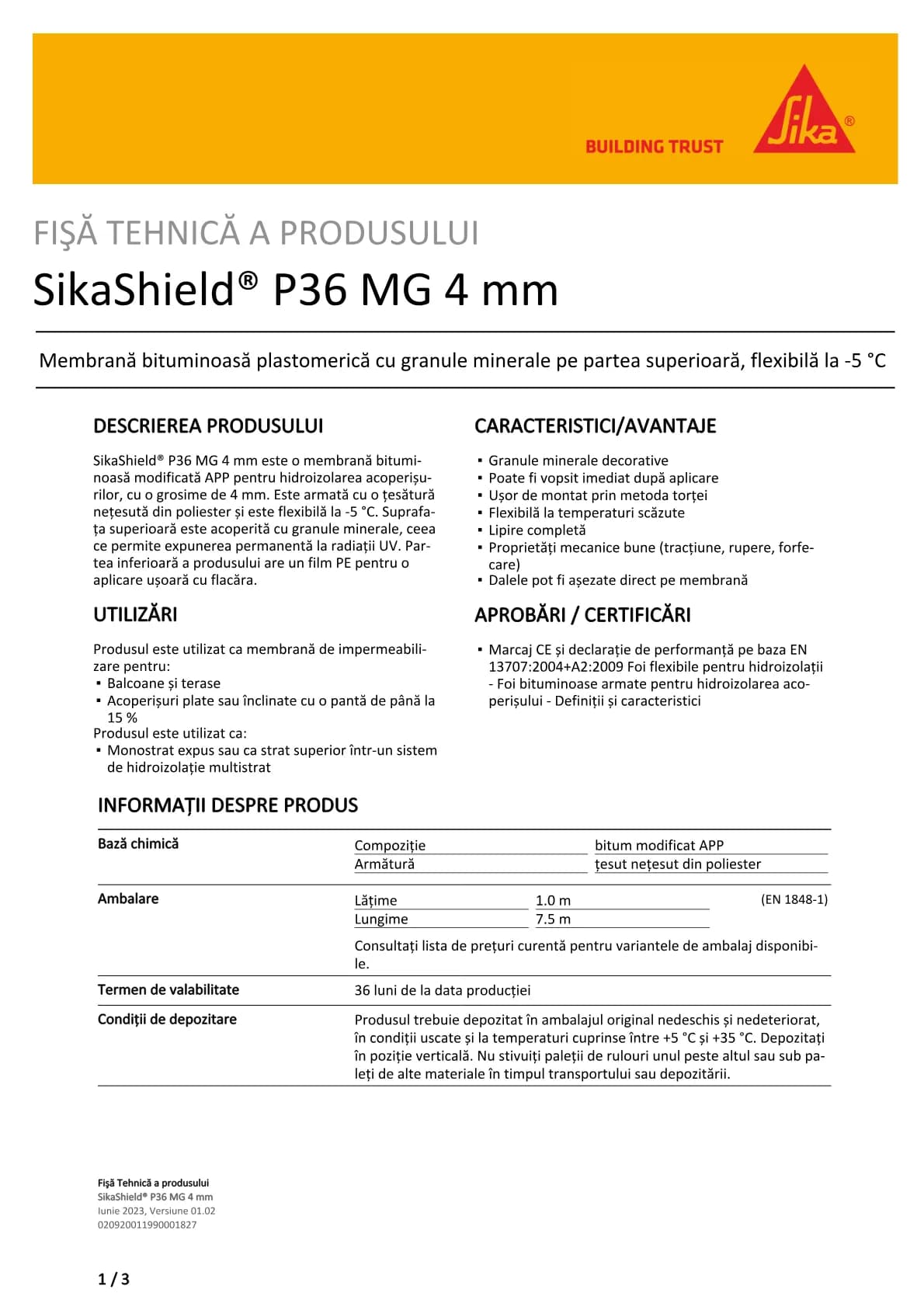SikaShield® P36 MG 4 mm
