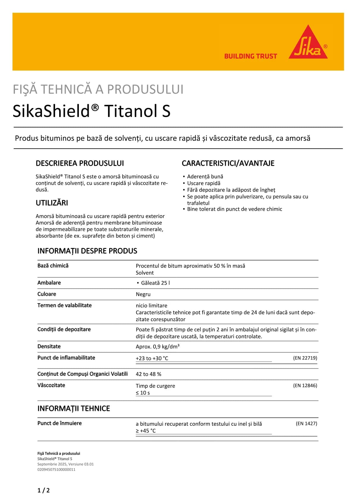 SikaShield® Titanol S