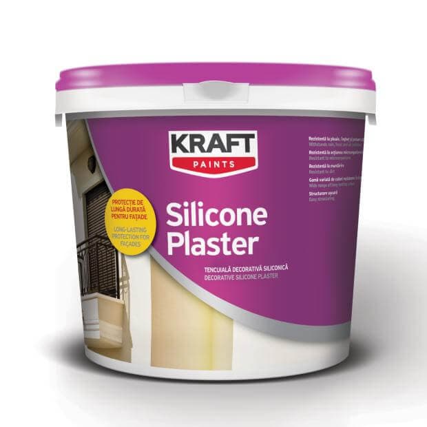 Tencuiala decorativa Silicone Plaster  K10, K15, K20 R15, R25 Kraft 25kg