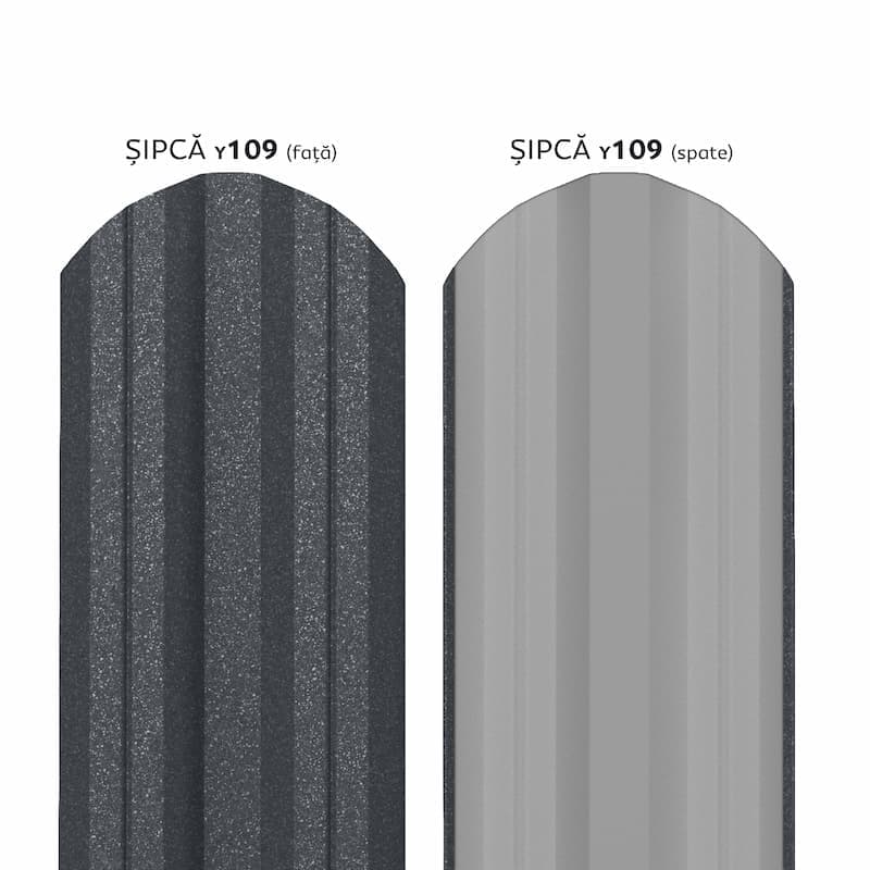 Sipca Metalica Caretta Y109 Mat, 0,45 mm, capat semirotund — imagine 3