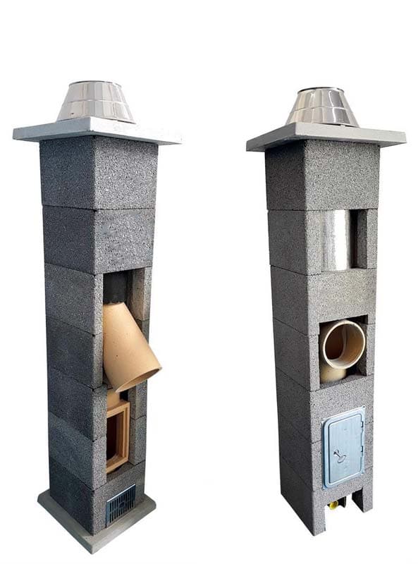 Sistem cos de fum EchoHorn 6m 200mm 90°