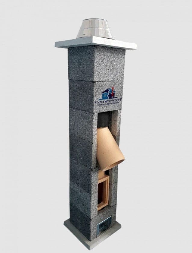 Sistem cos de fum EcoHorn 10m 250mm 45°
