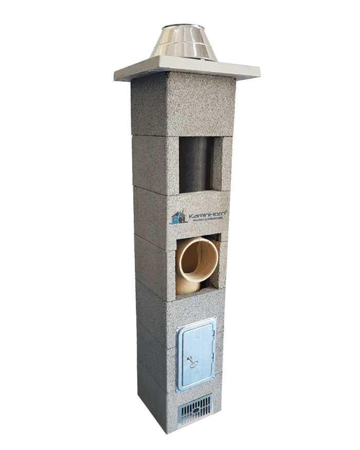 Sistem cos de fum EcoHorn 10m 250mm 90°