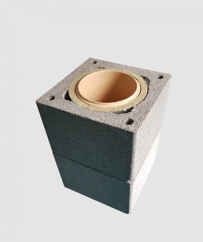 Sistem cos de fum EcoHorn 7m 160mm 45° — imagine 2