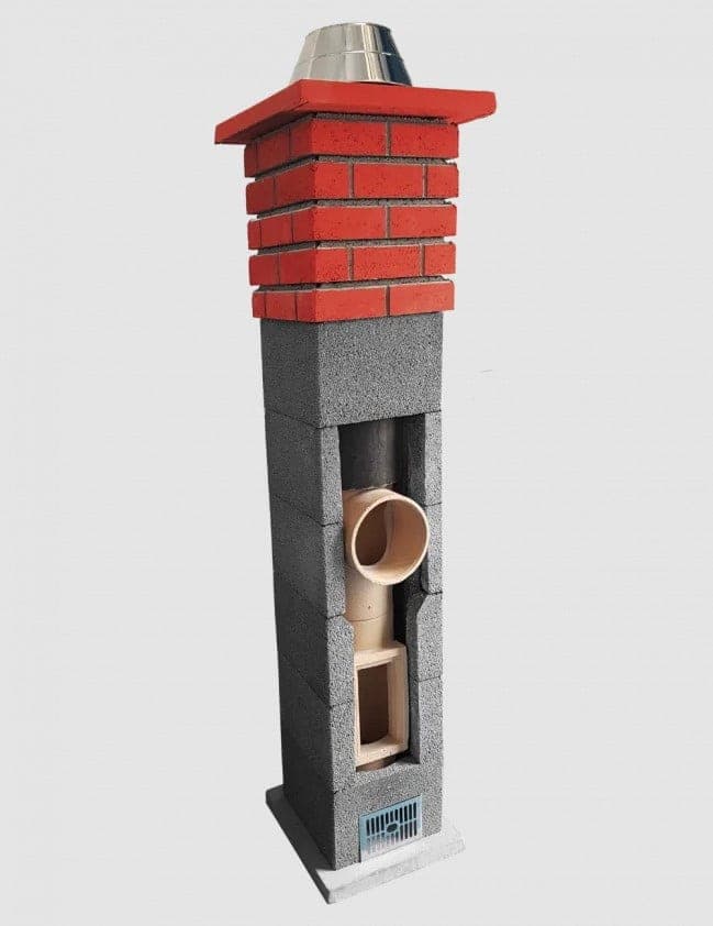 Sistem Cos de Fum PremierHorn 8m 160mm 45° — imagine 3
