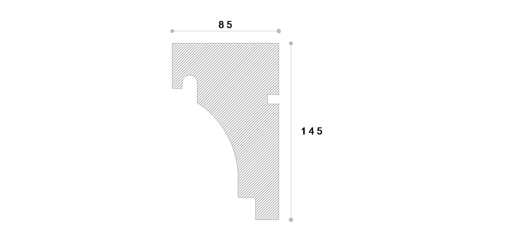 Solbanc decorativ fereastra #REZISTENT Ads105 145X85X2000 — imagine 2