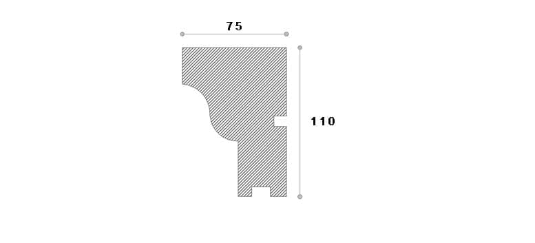 Solbanc decorativ fereastra #REZISTENT Ads111 110X75X2000 — imagine 2