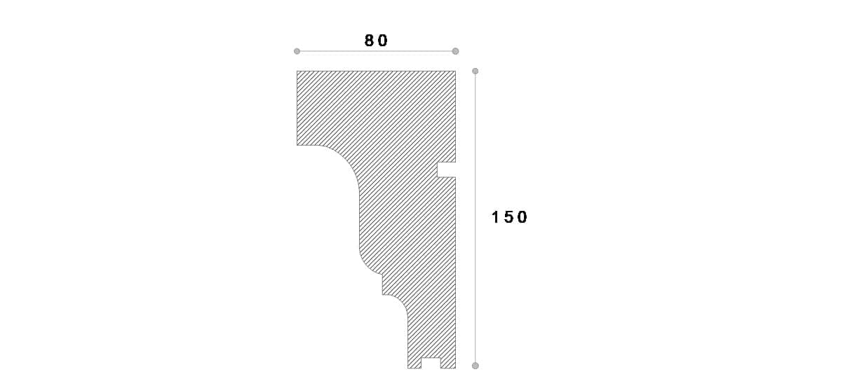 Solbanc decorativ fereastra #REZISTENT Ads118 150X80X1250 — imagine 2