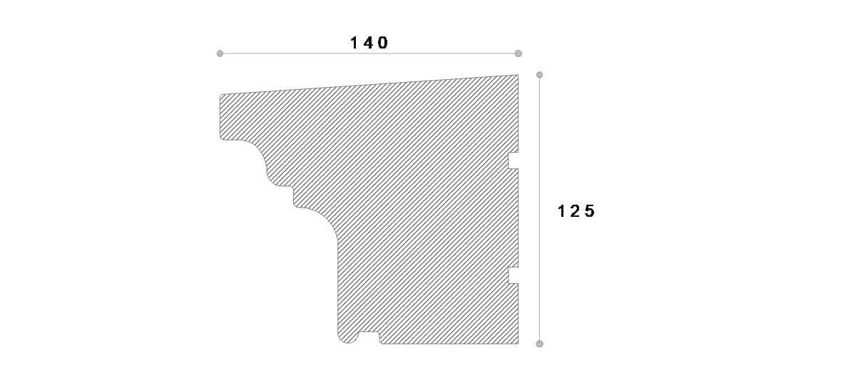 Solbanc decorativ fereastra #REZISTENT Ads126 125X140X2000 — imagine 2
