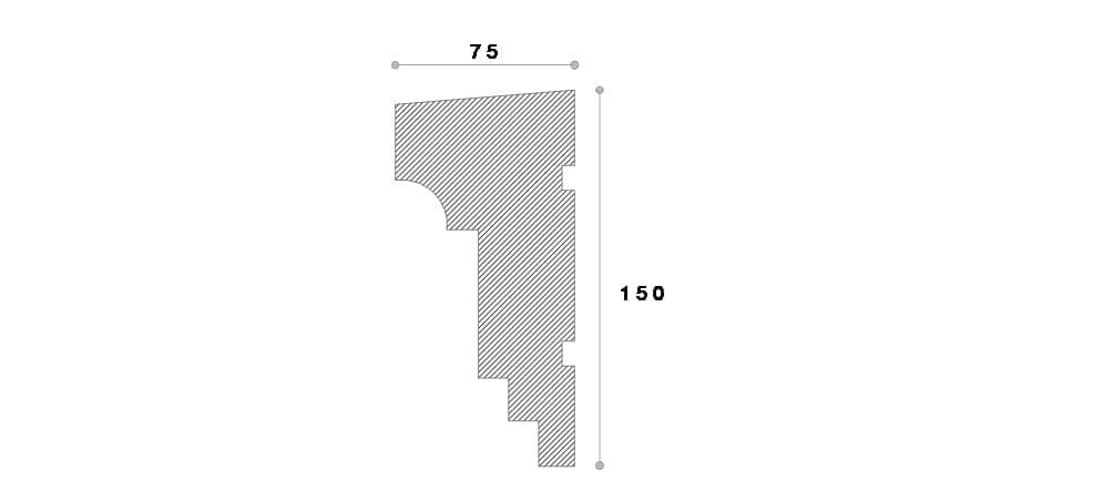 Solbanc decorativ fereastra #REZISTENT Ads143 150X75X2000 — imagine 2
