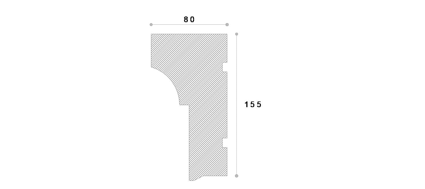 Solbanc decorativ fereastra #REZISTENT Ads161 155X80X2000 — imagine 2