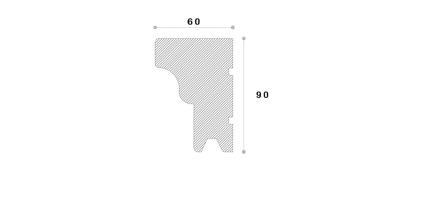 Solbanc decorativ fereastra #REZISTENT Refa12 90X60X2000 — imagine 2