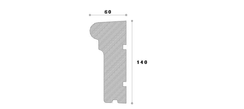 Solbanc decorativ fereastra #REZISTENT Refa13 140X60X2000 — imagine 2