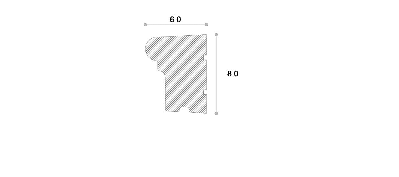 Solbanc decorativ fereastra #REZISTENT Refa14 80X60X2000 — imagine 2
