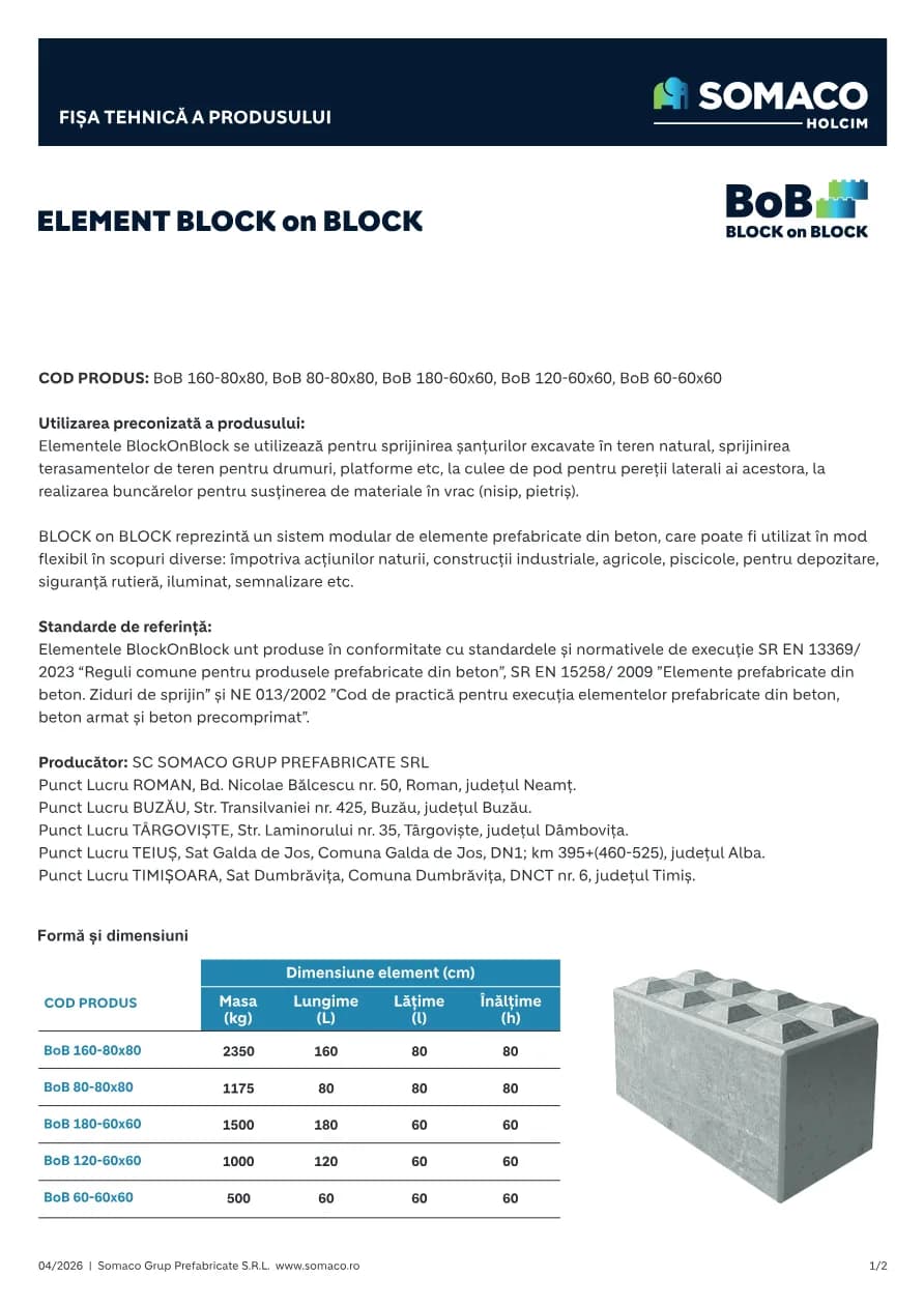 Somaco BLOCK on BLOCK