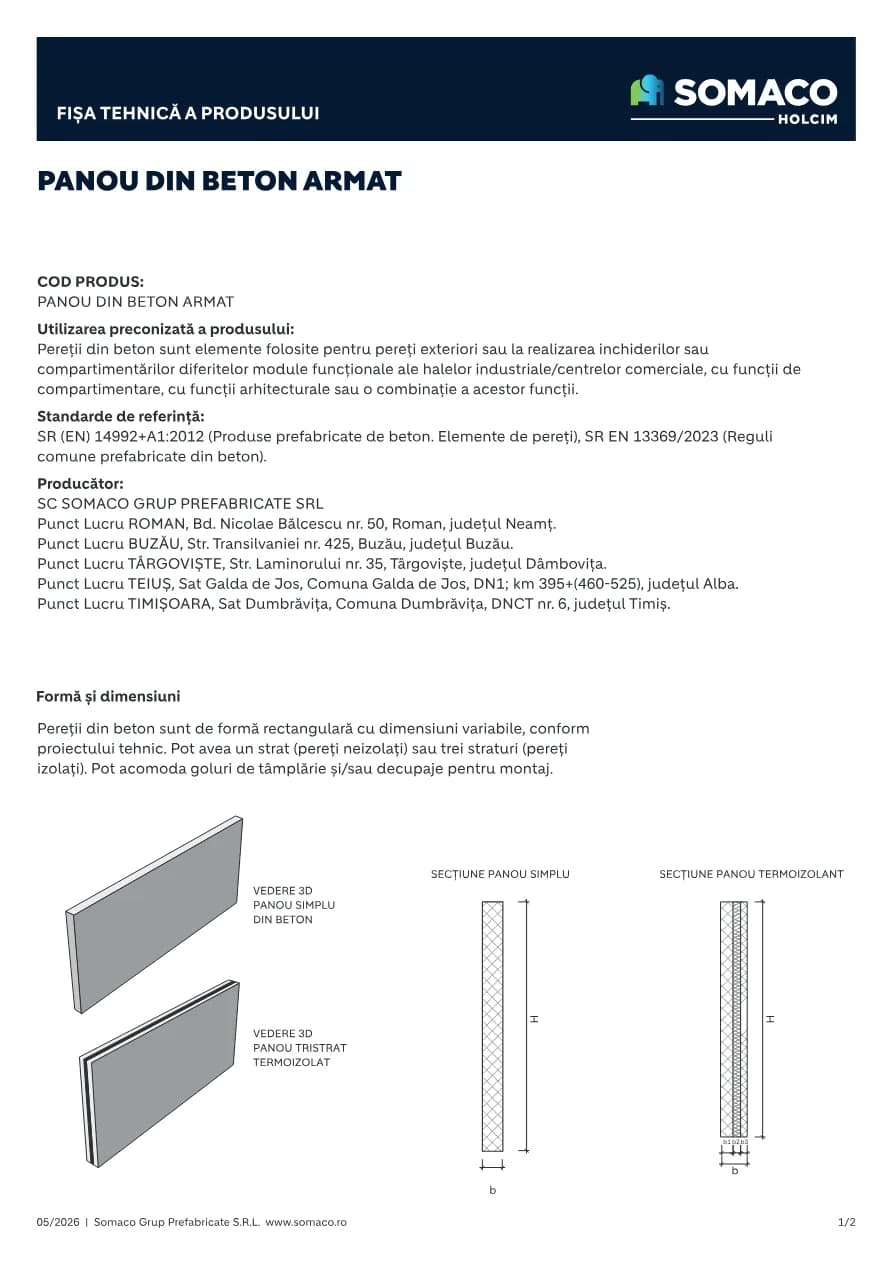 Somaco Structuri Panou