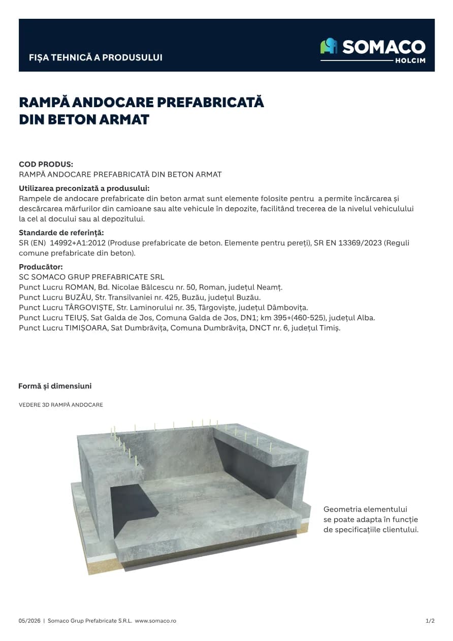Somaco Structuri Rampa andocare
