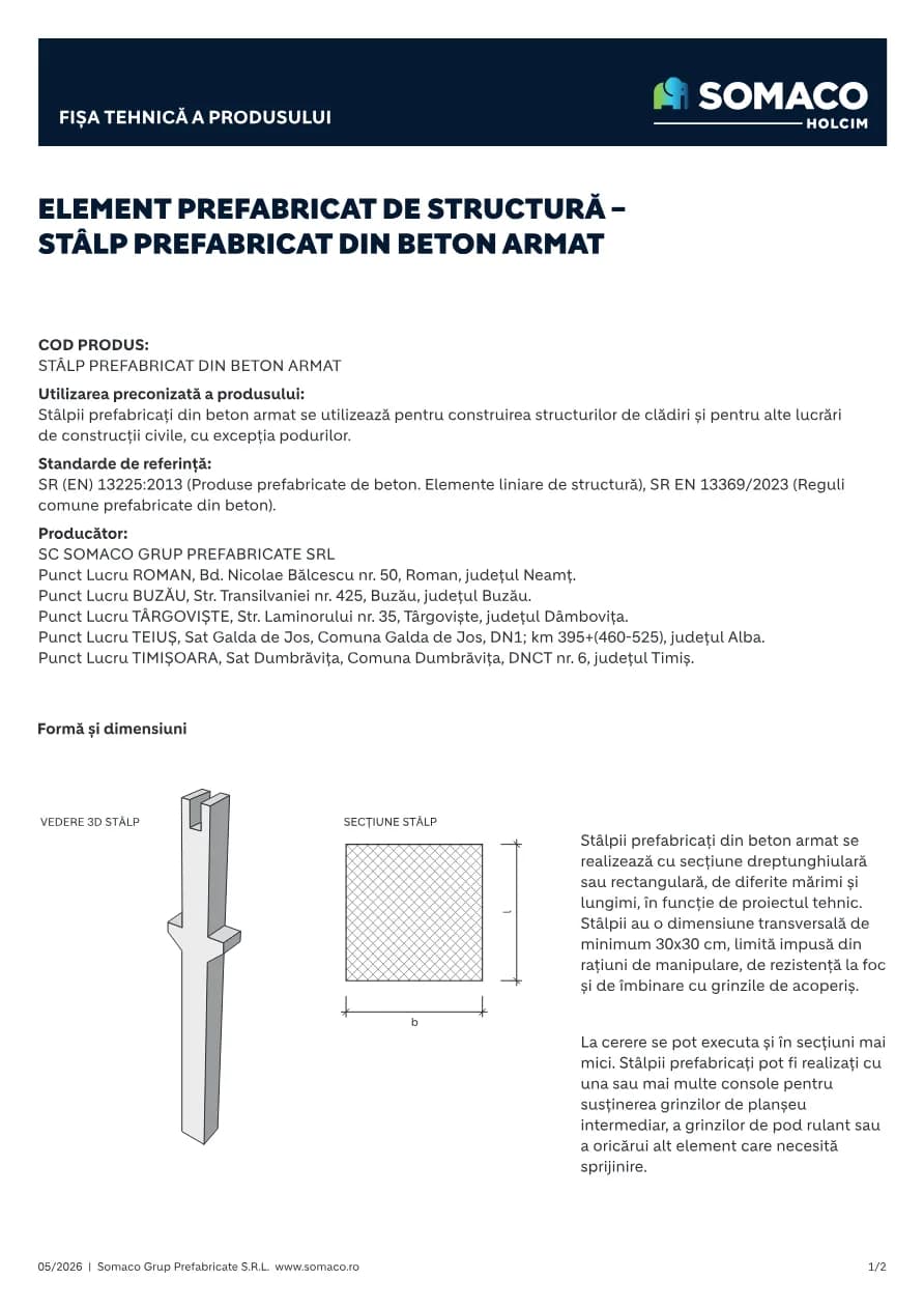Somaco Structuri Stalp
